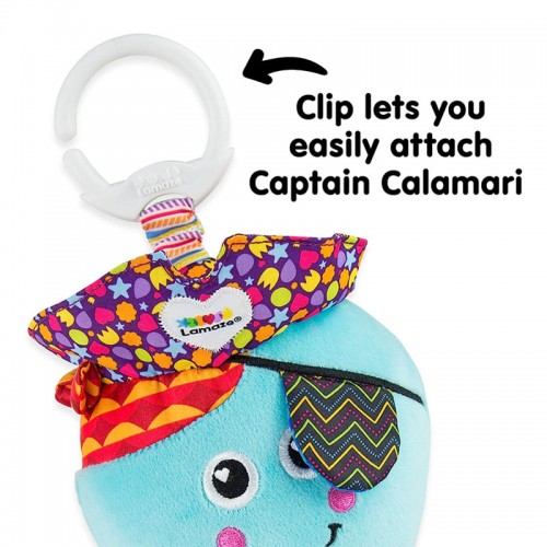 Lamaze Captain Calamari| Octopus Toy | Baby Toys | Stroller Toys | 0 months +